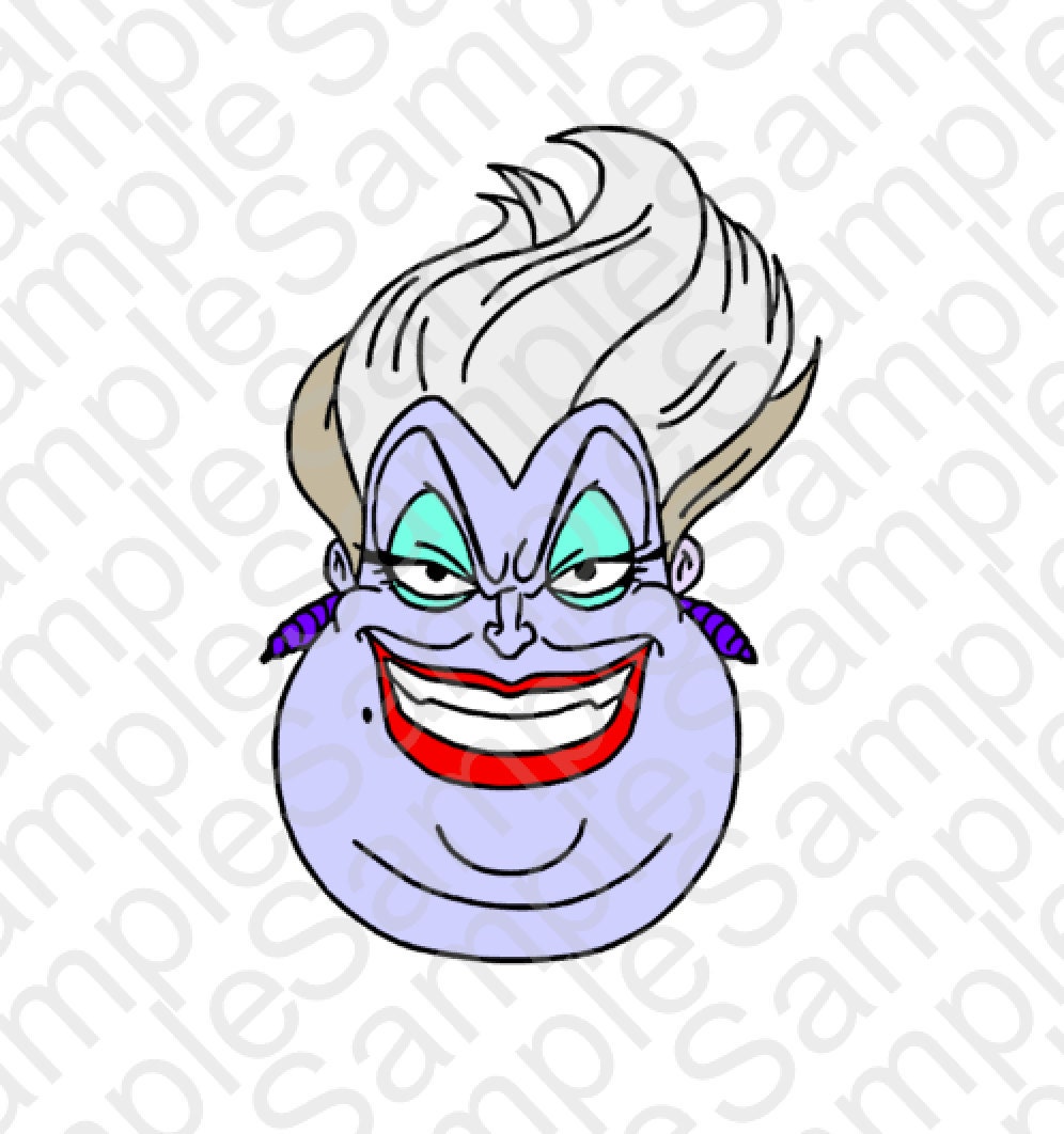 Ursula Head Inspired SVG and DXF Cut Files by BrocksPlayhouse