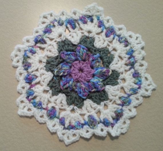 Crochet yarn doily Home decor crochet table topper handmade
