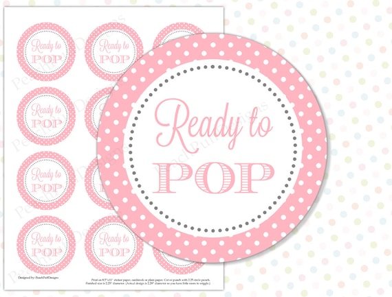 Ready to Pop sticker Pink INSTANT DOWNLOAD Ready to pop