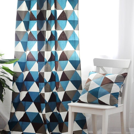 Des rideaux rideaux de triangle rideaux par customcurtainsbeyond Occultants rideaux Créatif