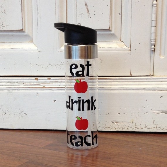 Personalized Teacher Water Bottle Teacher Appreciation Drink