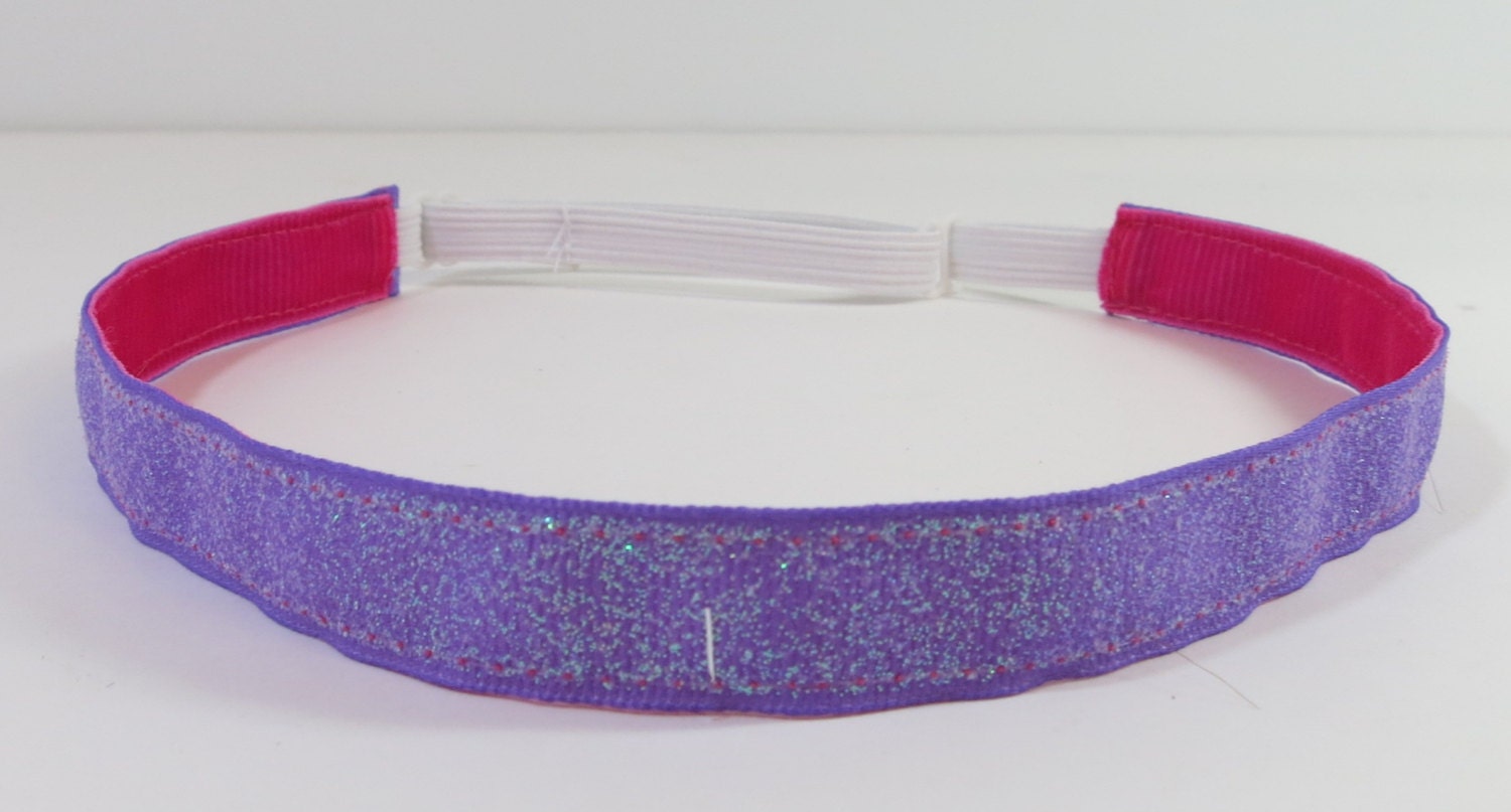 3 Headbands for 20 Dollars Purple Glitter Headband by llullugirl