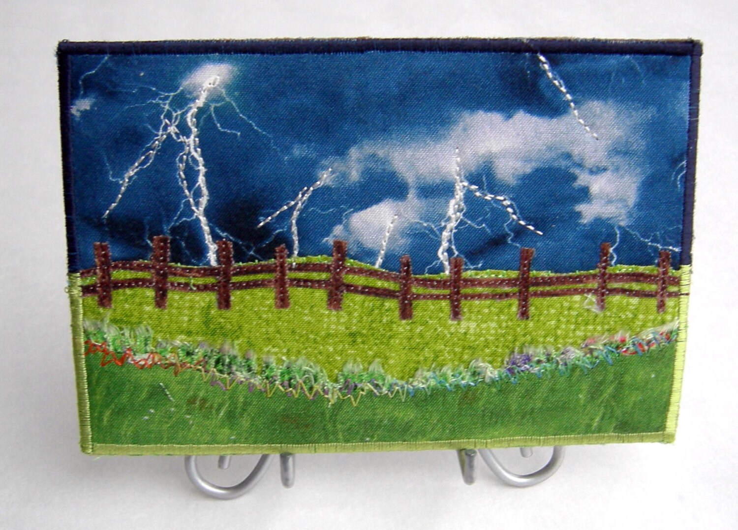 Fabric Postcard Handmade Quilted Postcard by SewUpscale on Etsy