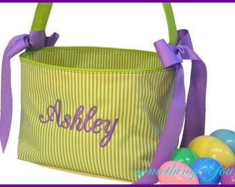 Easter Basket - Personalized Easter Basket - Custom Easter basket for girl, Monogrammed Easter basket for boy, egg hunt
