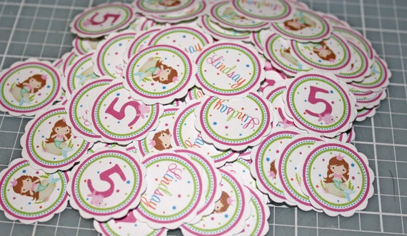 MERMAID Table Confetti / mermaid Confetti / mermaid Table Minis / under the sea Confetti / mermaid party circles / mermaid birthday confetti Il_570xn