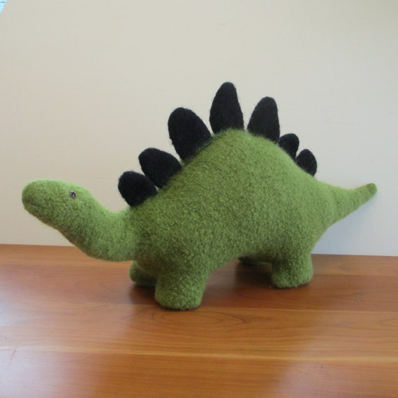 green stegosaurus plush