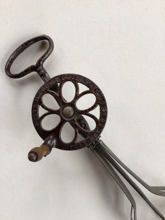 Dover Egg Beater Cast Iron Kitchen Primitive by GardenBarn on Etsy