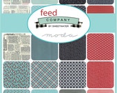 FEED COMPANY by Sweetwater - Moda Charm Pack - 5-inch Quilt Fabric Squares Blocks