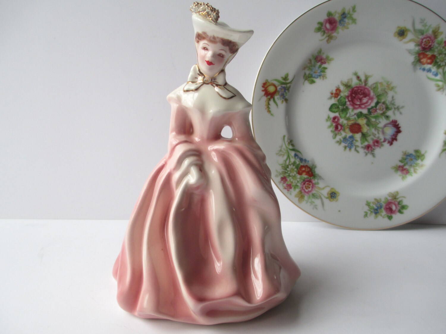 Vintage Florence Ceramics Pink Lady Figurine Oh So by jenscloset