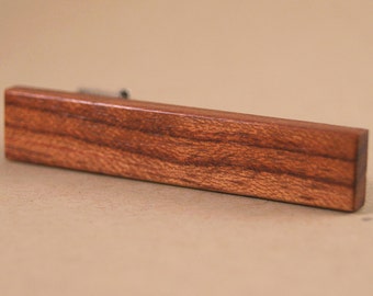 Tie Clip: African Bubinga Tie Bar tack