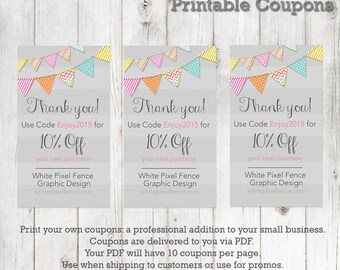 Coupon template | Etsy