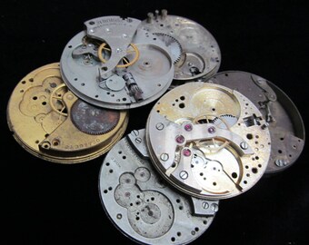 Vintage Antique partial Watch Pocket Watch Movement Steampunk PM 95