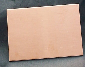 Copper Wallet Inserts - Qty 1, stamping blanks, metal blanks, wallet blanks, credit card blanks