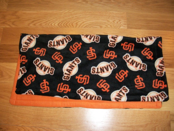 San Francisco Giants Pattern Fleece Baby's by KuteasaButtonKrafts