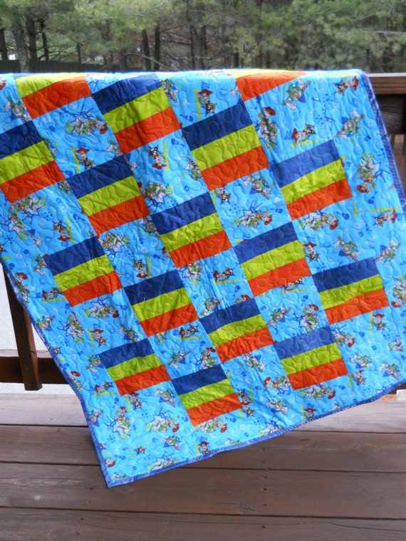 Handmade Toy Story Quilt by OneOakQuilts on Etsy