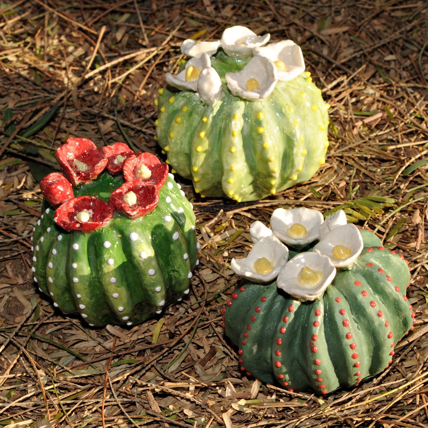 Small Pottery Cactus