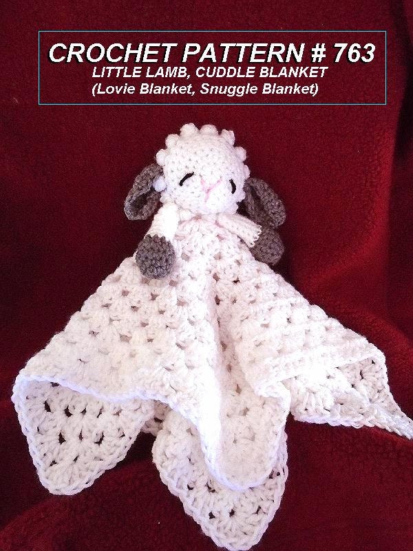 blanket diy crochet baby pattern baby Cuddle Blanket, Lamb Crochet Little PATTERN, Baby