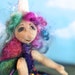 ooak, cloth art doll, Bluma the flower fairie