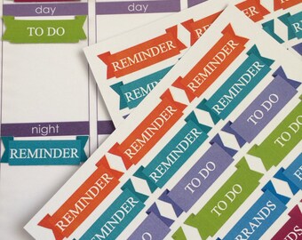 Planner Stickers To Do Errand and Reminder Stickers Fits Erin Condren Planner Day Planner Stickers