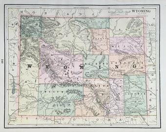 1958 Large Vintage Map of Kenya and Uganda by bananastrudel