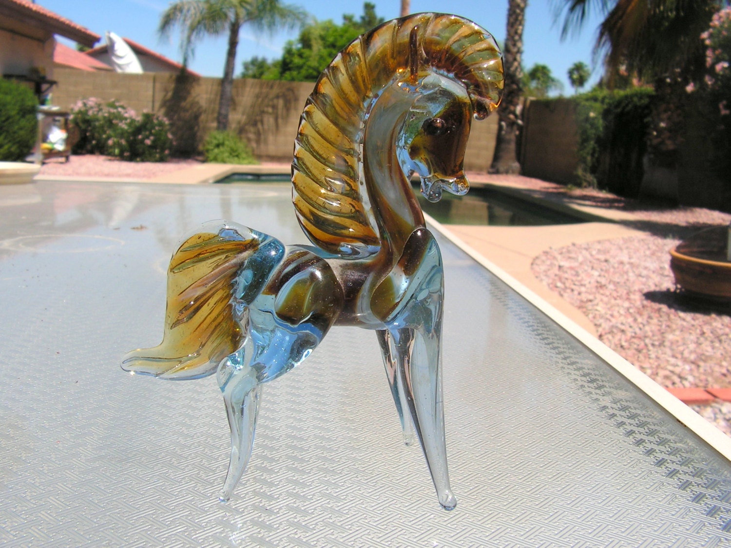 murano glass horse