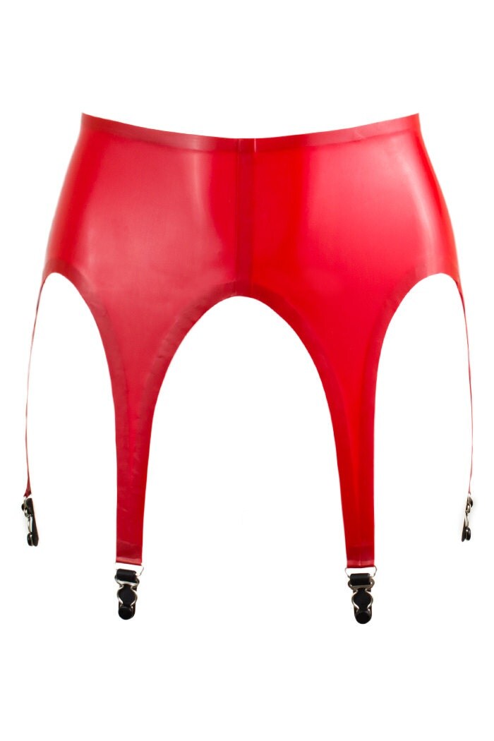 Latex 6point Garter Belt