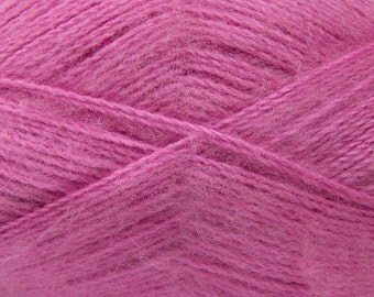 Dark Pink - Angora/Acrylic Sock Knitting Yarn, 100 grams