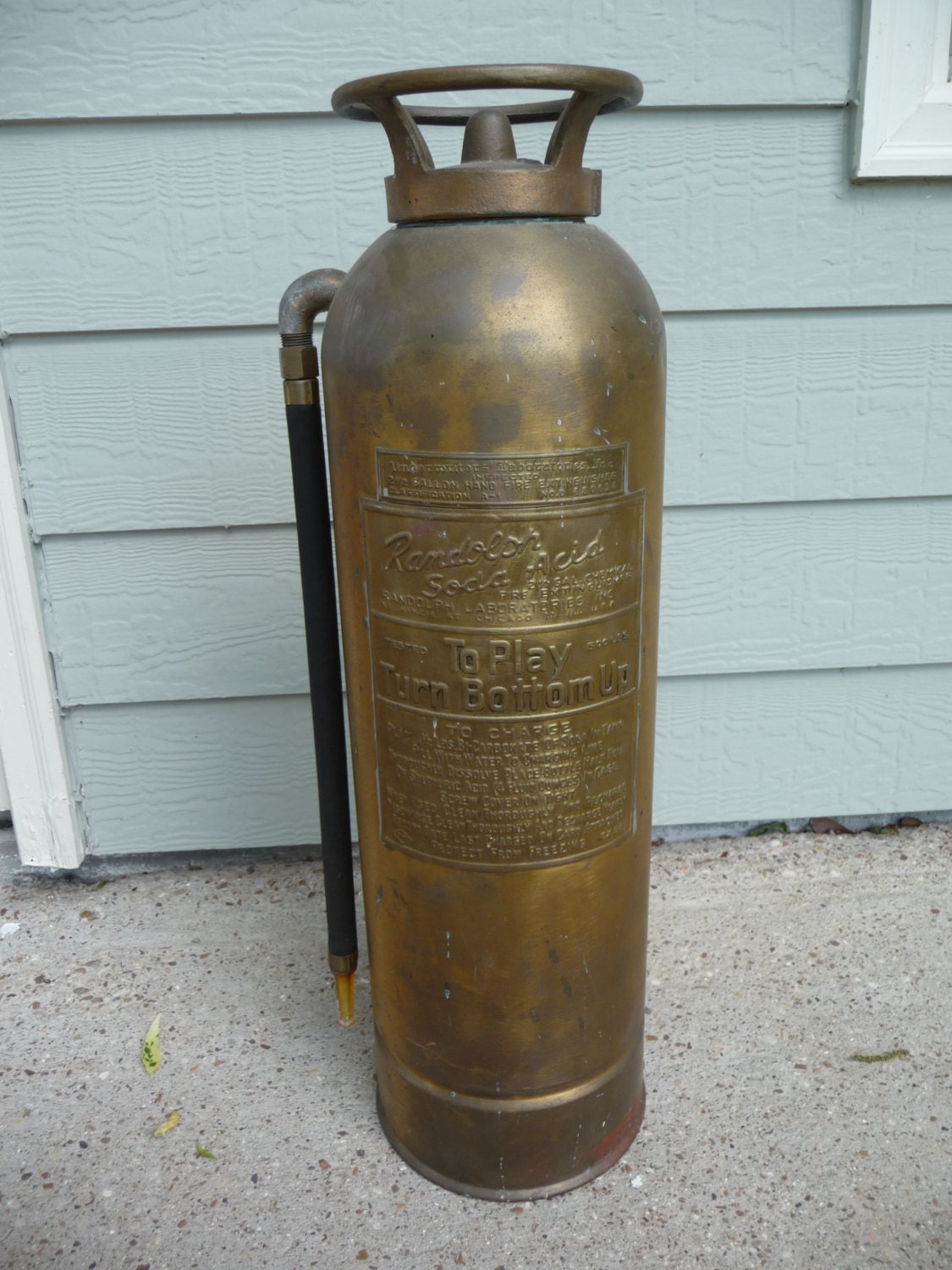 vintage Fire Extinguisher vintage brass by myvintagedreams ...