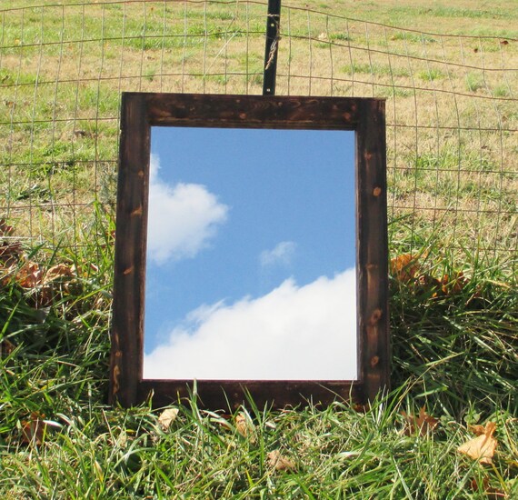 Wood Mirror Rustic Home Decor Cabin by CountryByTheBumpkins