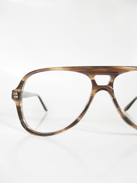 Mens Aviator Sunglass Frames 1970s Vintage Eyeglasses