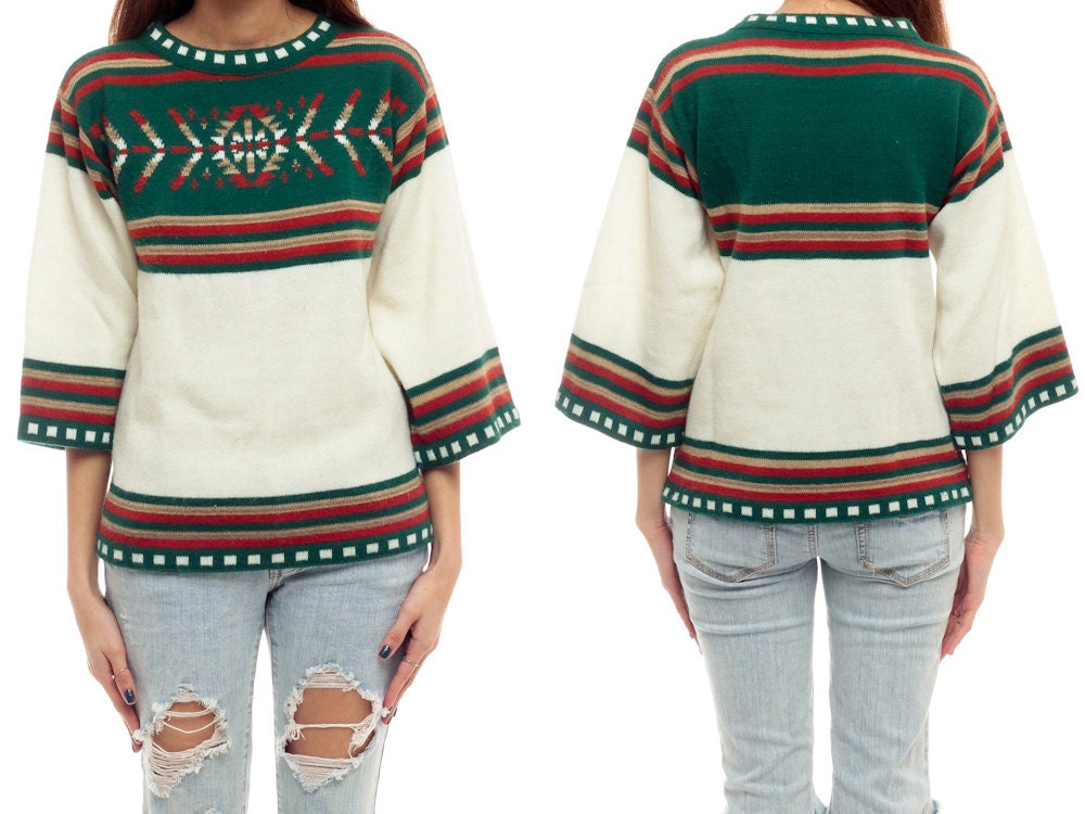 retro ethnic sweater