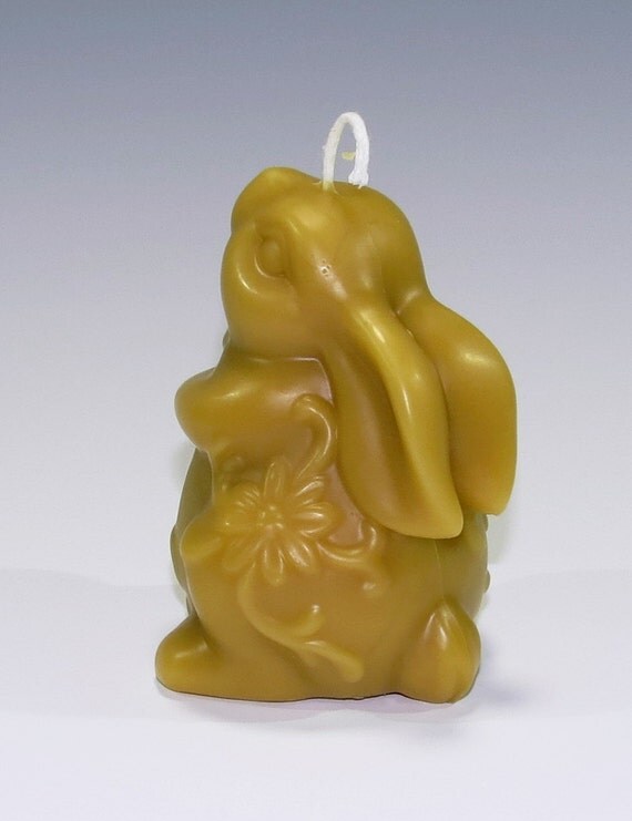 Star Gazing Rabbit Beeswax Candle