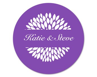 personalized wedding stickers rustic wedding by