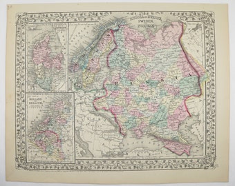 Antique Maps Vintage Maps and Old Prints by OldMapsandPrints