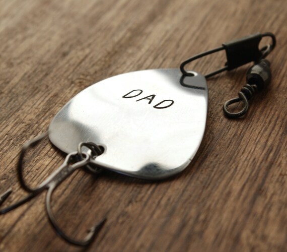 Dad Fishing Lure Personalized Fishing Lure by sierrametaldesign