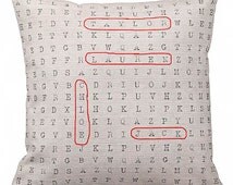 Unique words on pillows related items | Etsy
