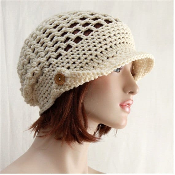 Crochet Teen Girls Hat Small Size 18 20 by endlesscreation