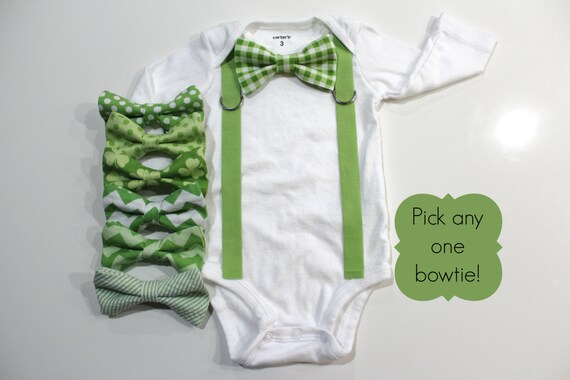 Baby or Toddler St Patrick's Day Shirt. Green Shamrock