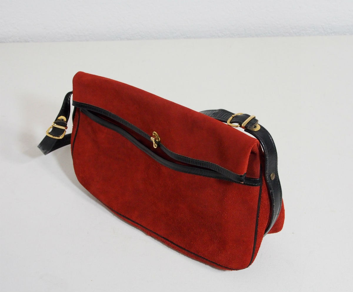 orange red purse