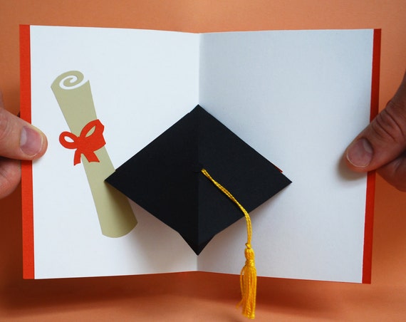 Graduation Cap Pop-Up Card Congratulations