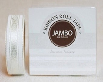 Adhesive Fabric Tape - Diamond Ivory (0.6in)