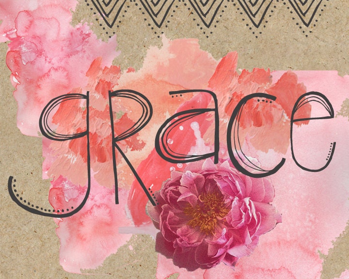 Grace Watercolor Print 11 x 14