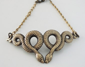 Vintage Bracelet - Snake Bracelet - Egyptian Jewelry - Snake Jewelry - Brass Bracelet - handmade jewelry