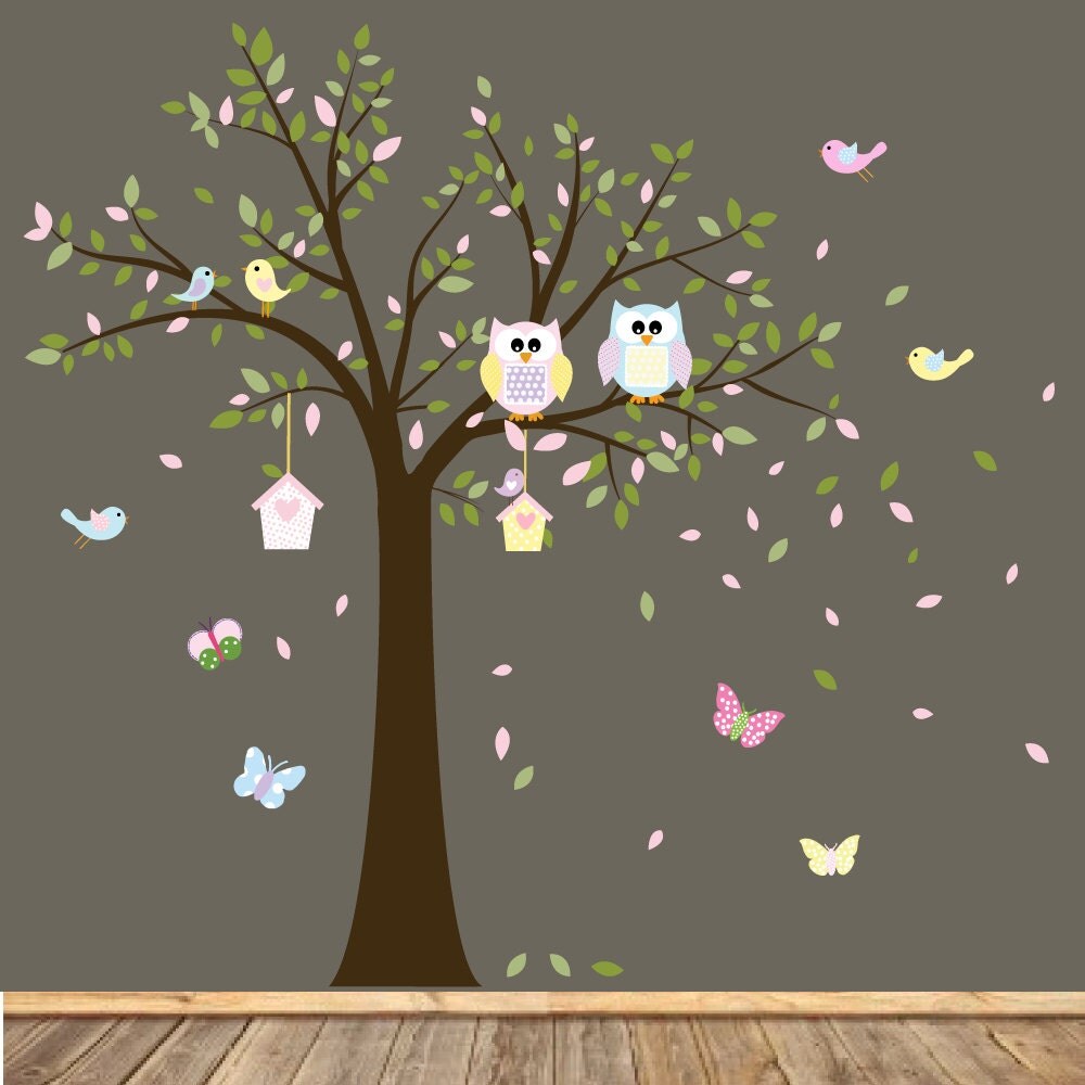 Nursery Wall Tree Decal Children Wall Decals Baby Wall