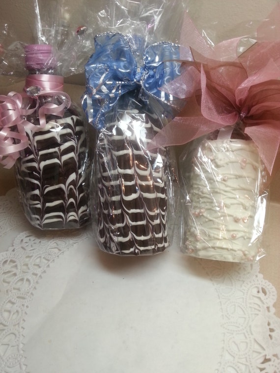 Chocolate Covered MINI Wine Bottles 4 pack by lollieschocolates