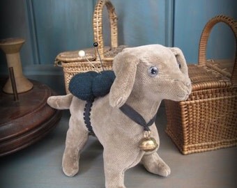 Nutmeg Puppy Pincushion PRINTED PATTERN by cheswickcompany