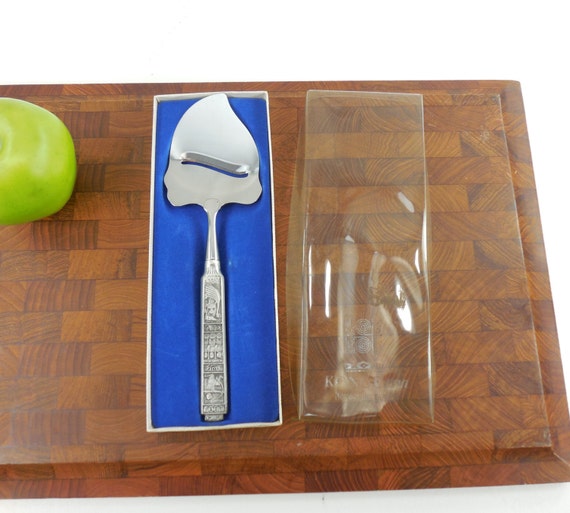 Konge Tinn Norwegian Royal Pewter Cheese Slicer by oldetymestore