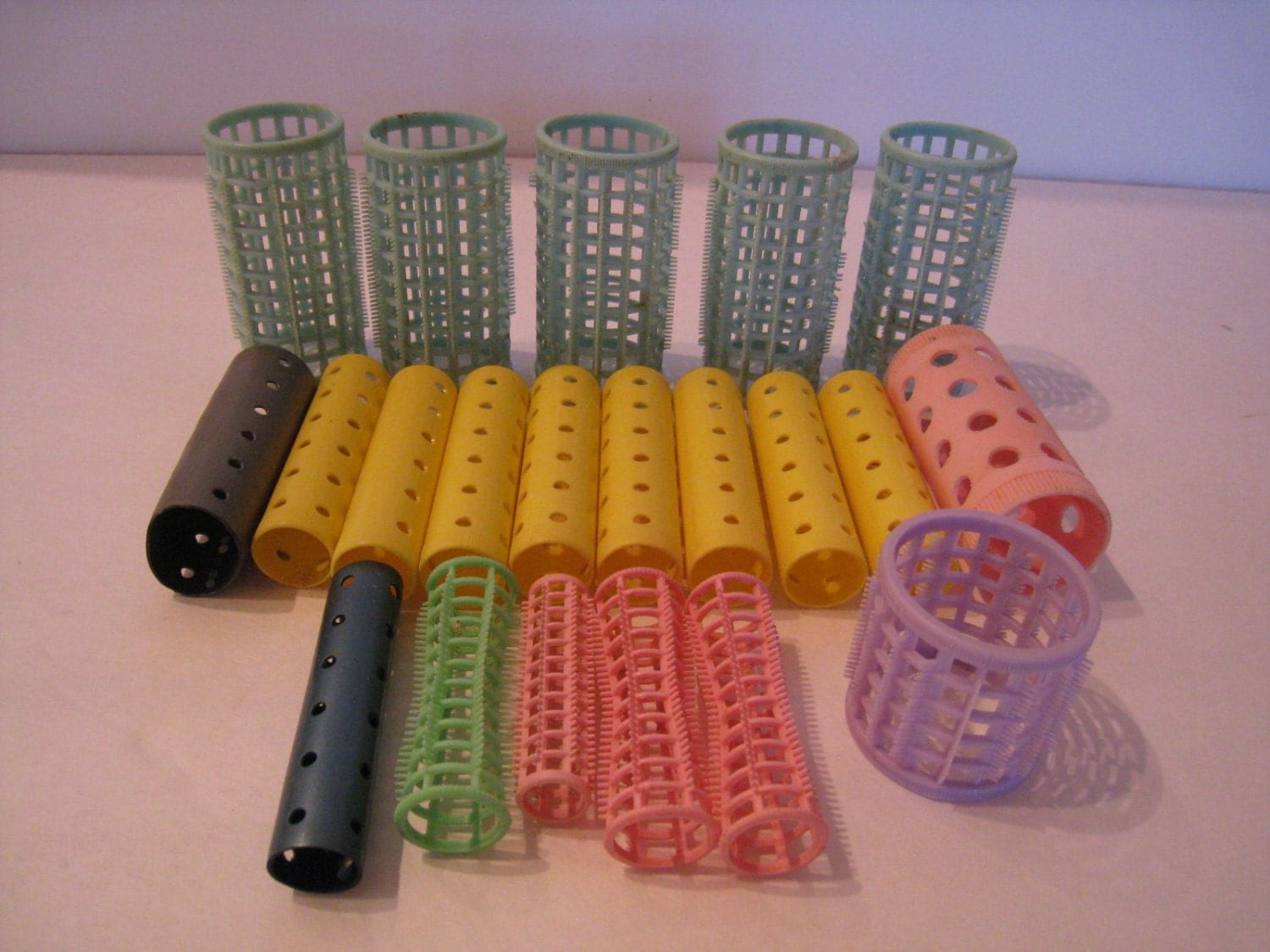 Hair Curlers Vintage 1960's by RockIslandDesigns on Etsy