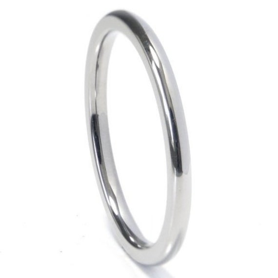 white rhodium gold  Rhodium  2mm Dome Finish wedding Polish no band Half White Band Gold 14kt Wedding