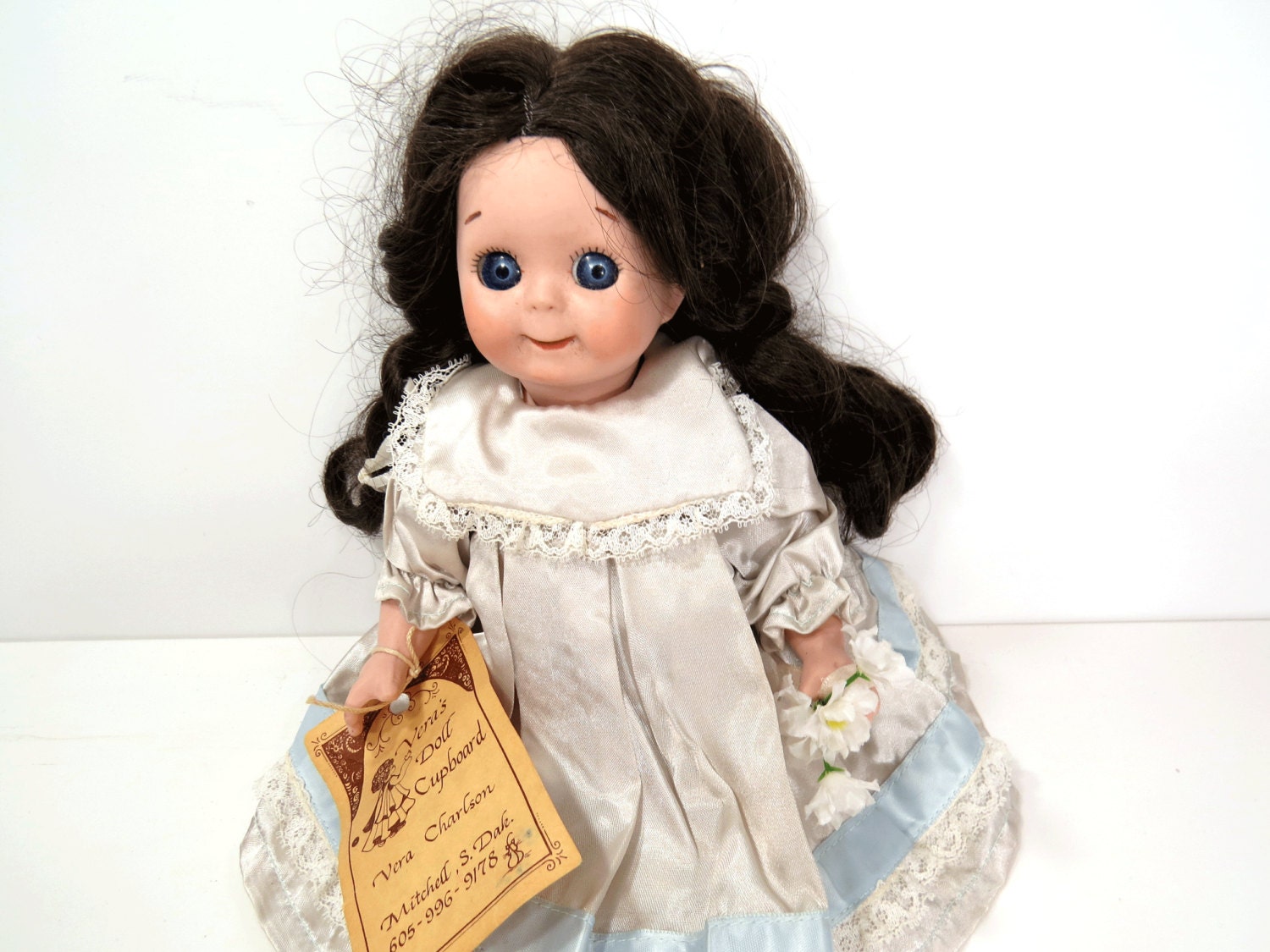 Googly Eye Bisque Doll Kestner 221 Reproduction 14 inch REAL